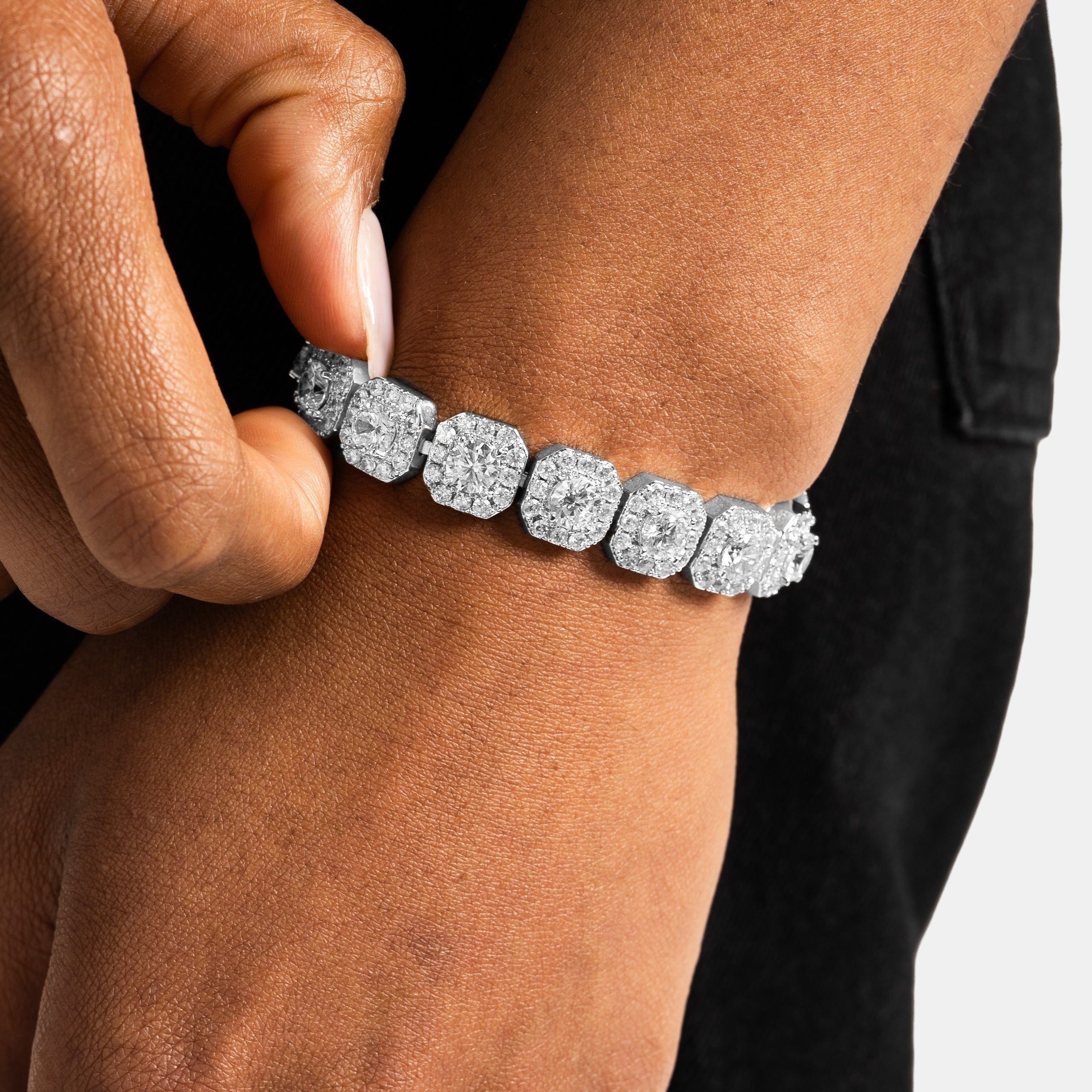 Cluster Tennis Bracelet