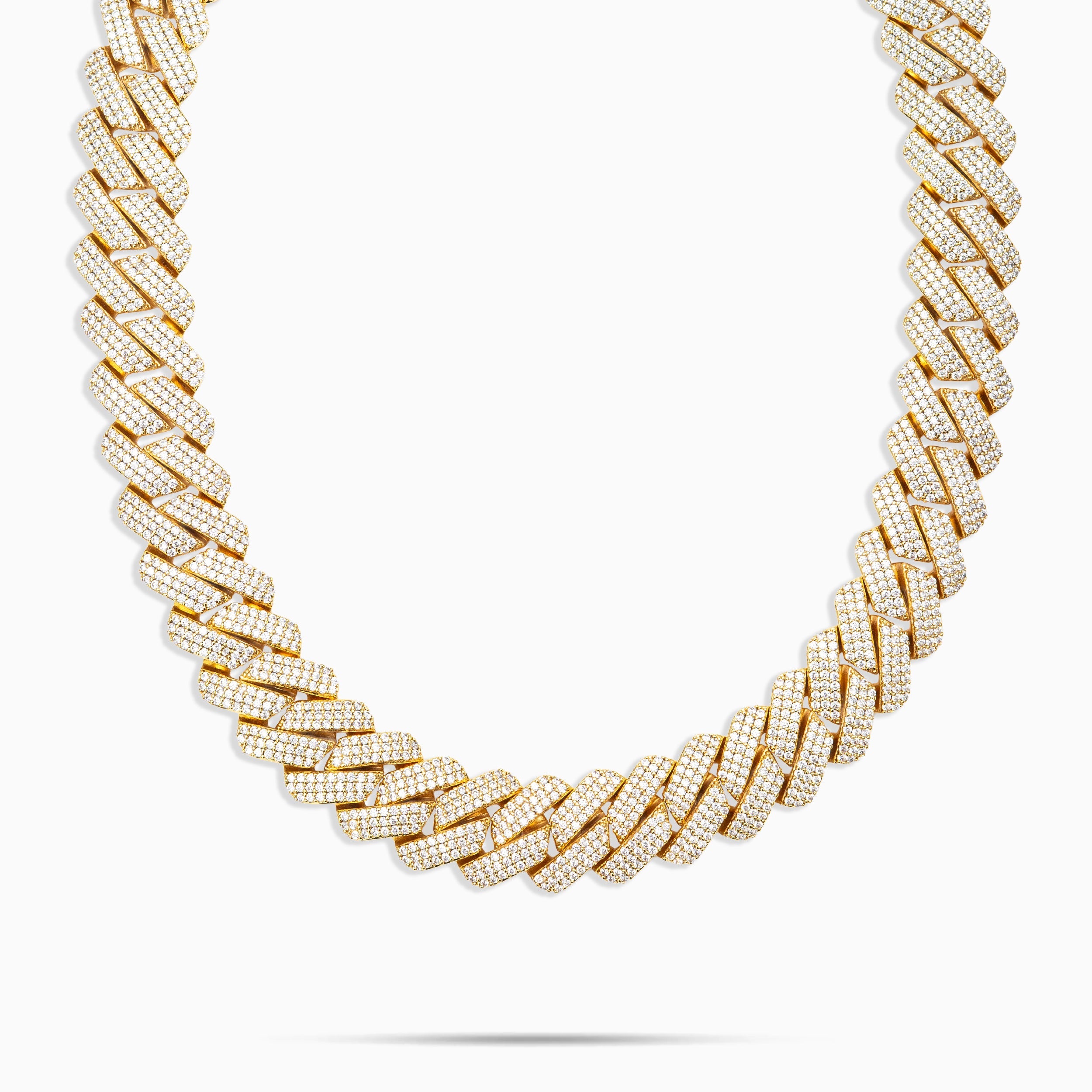 19mm Prong Cuban Chain Gold
