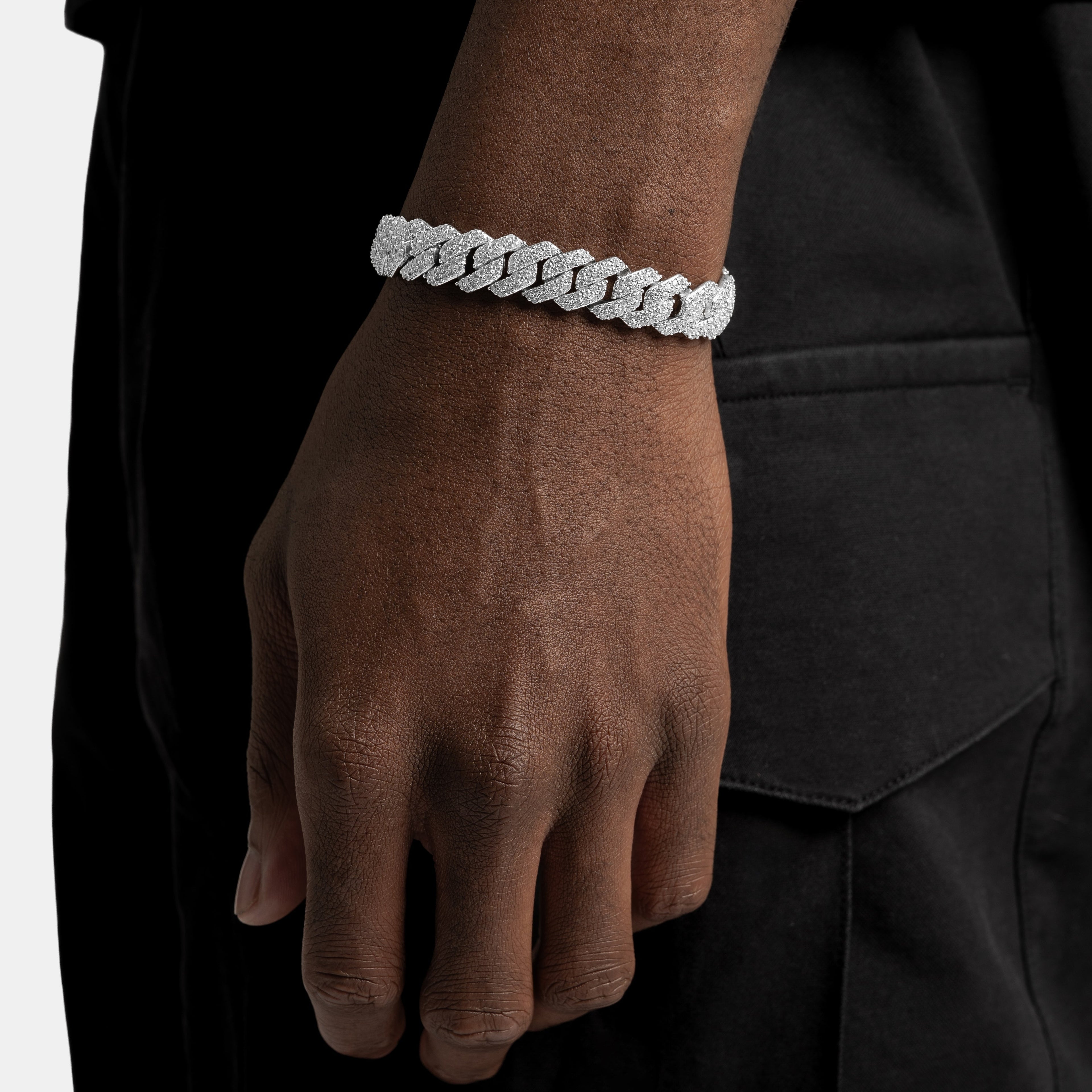 12mm Prong Cuban Bracelet