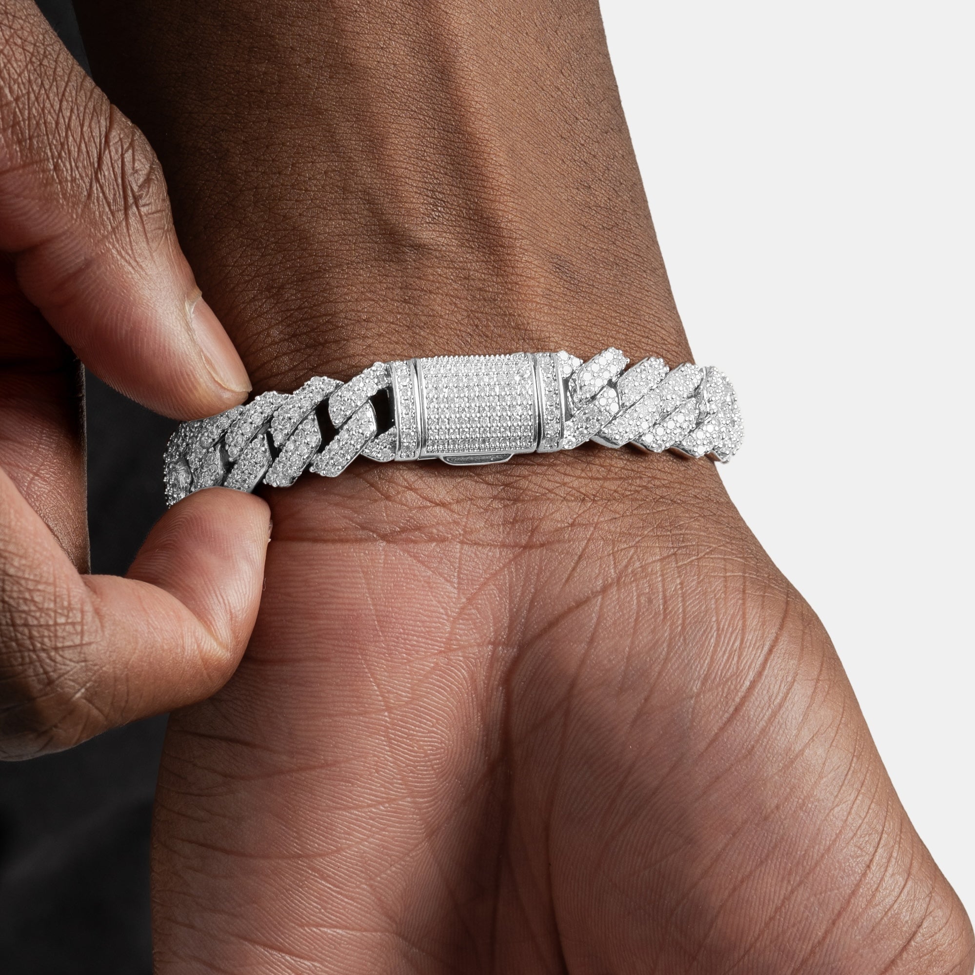 12mm Prong Cuban Bracelet