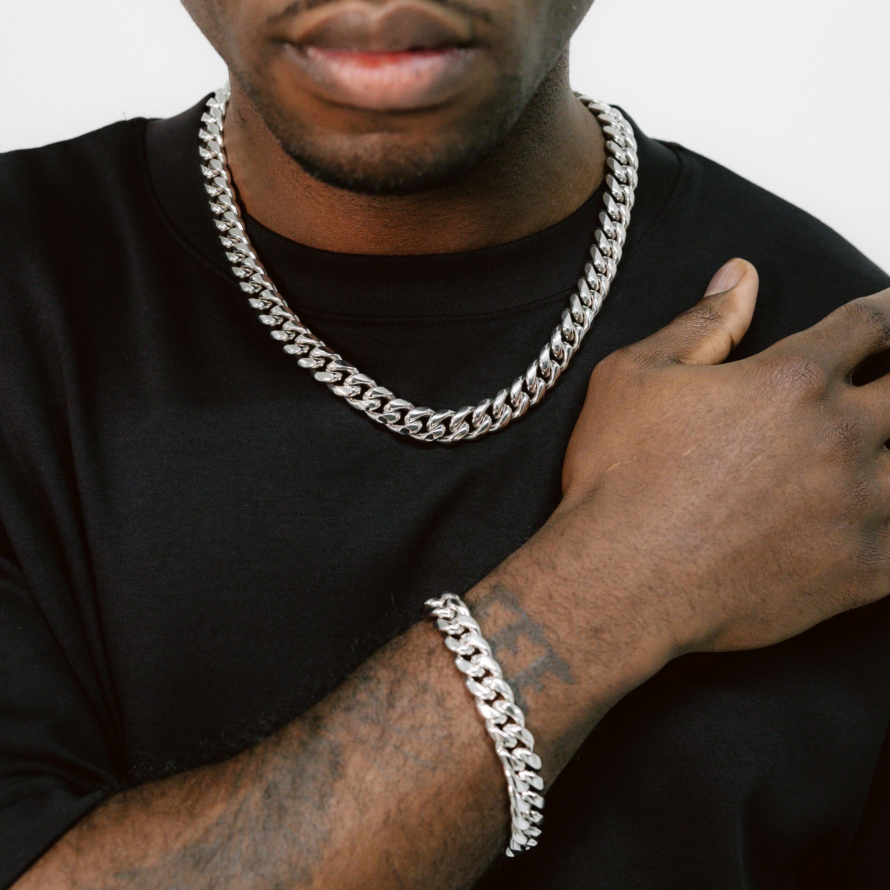 12mm Cuban Link Chain & Bracelet