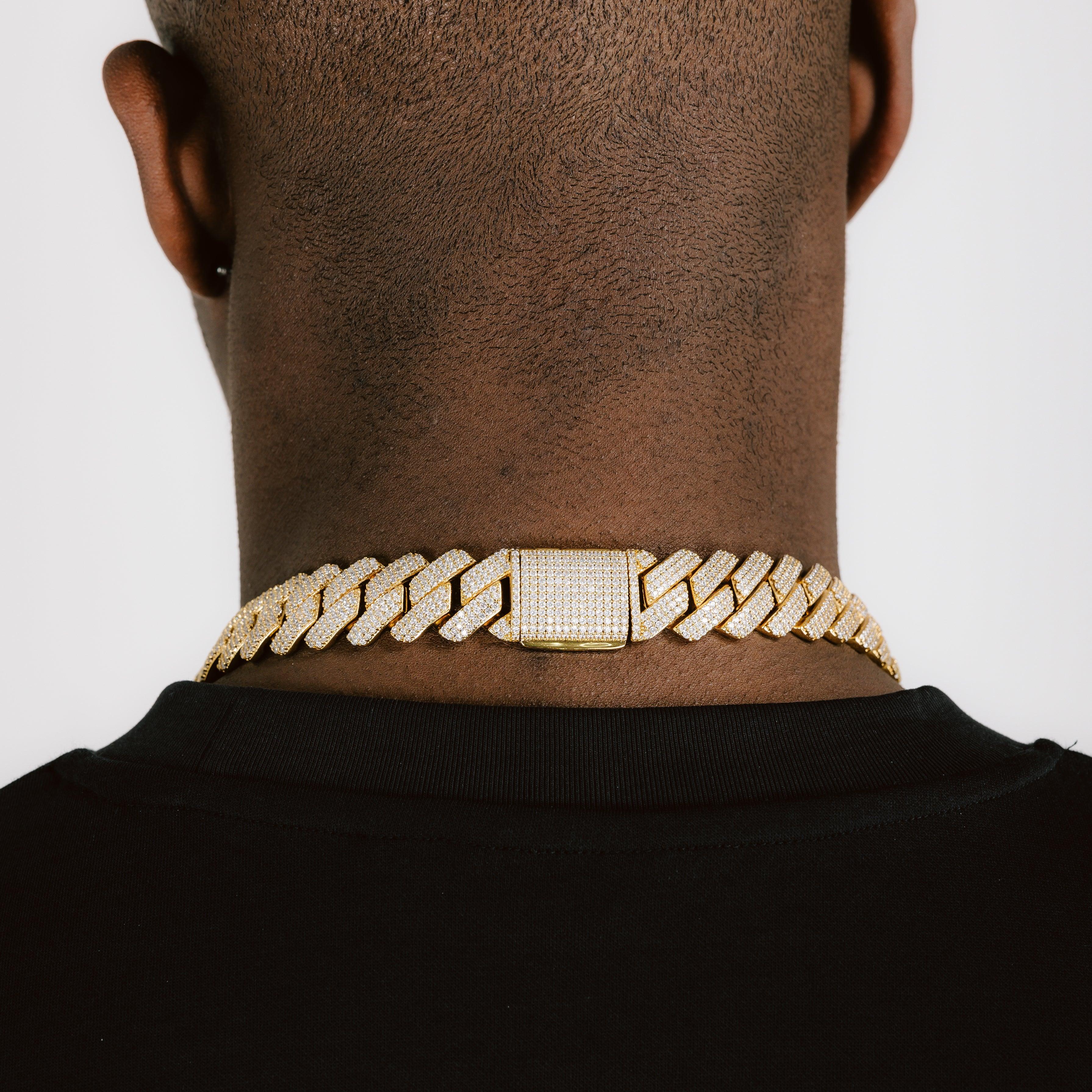 19mm Prong Cuban Chain Gold
