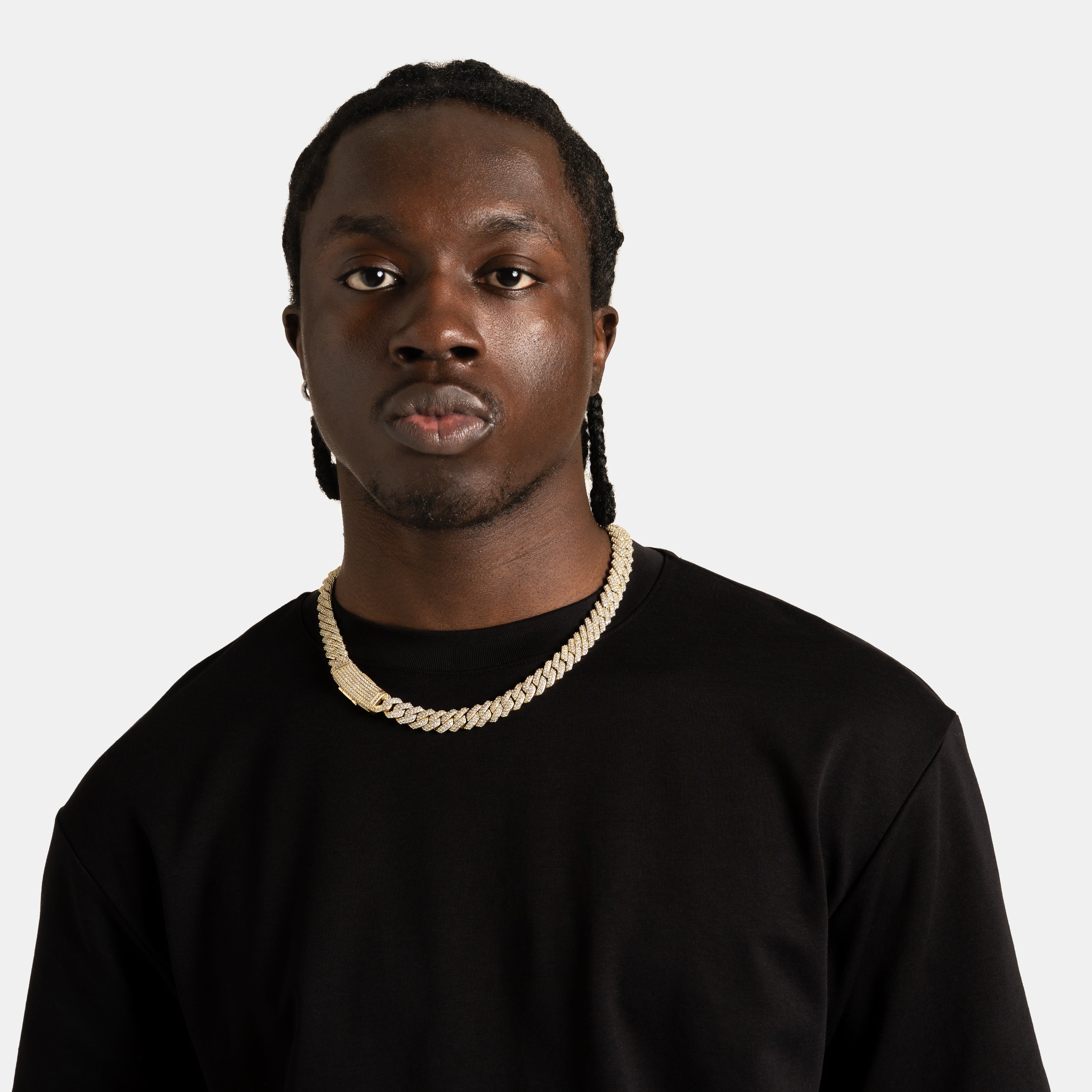 12mm Prong Cuban Chain Gold